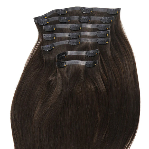 18 Inch Long AquaLyna Ultra Narrow Clip In Hair Extensions