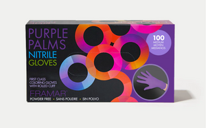 Purple Palms Nitrile Gloves (100 pc)