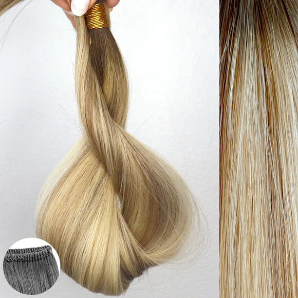 18 Inch Long Straight Machine Weft Hair Extensions (130 g per pack)